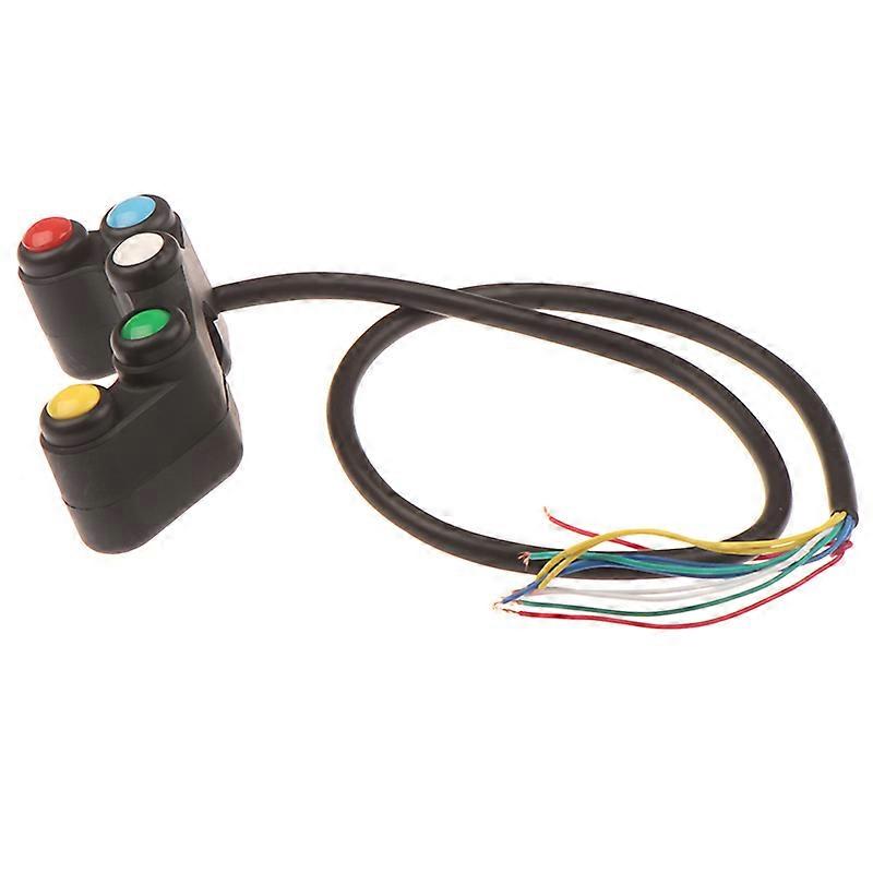 5 Button Array 22mm Handlebar Mount Switches Universal 5 Button Array Motorcycle Switches Race Bikes 22mm Handlebar Switches