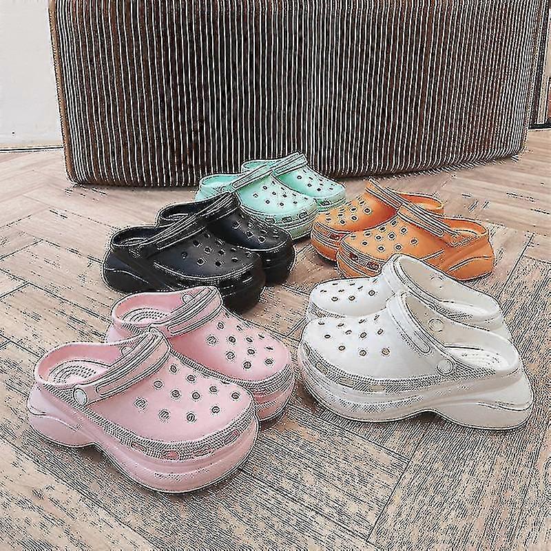 New Women's Classic Bae Clog Platform Shoes Slip On Sandals Thick Sole Slide Shoes