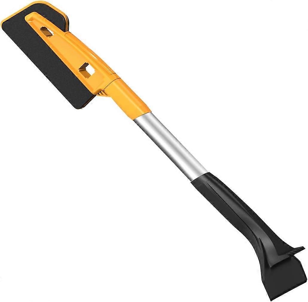 WJTG  Ice Scraper, Car Snow Brush with Integrated Detachable Ice Scraper 26 Inch Snow Remover 2 in 1 Dual Head with Squeegee Windshield Snow Shovel Re