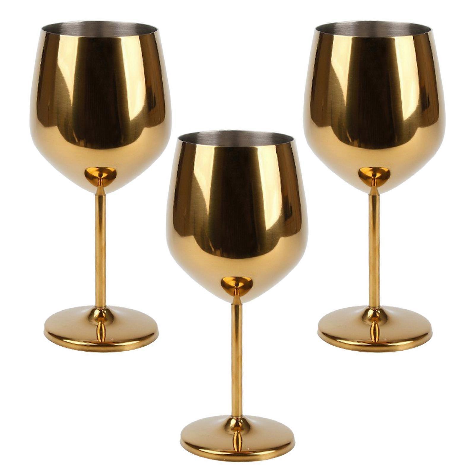 Vinglas i rustfrit stål 18oz vinglas vinbægre i rustfrit stål til festkontor bryllupsdag til rød hvidvin