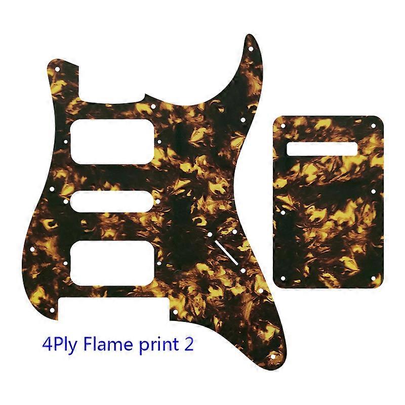 Xinyue Guitar Pickguard For No Control Hole US11 Screw Holes Strat With Floyd Rose Tremolo Bridge Single HSH Scratch Plate Back