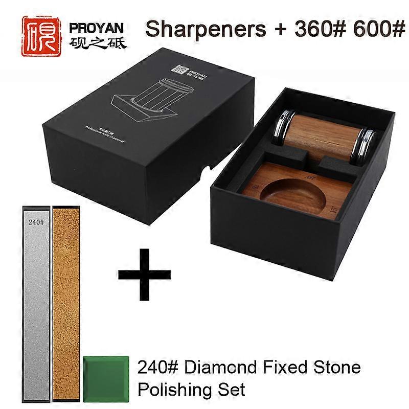 PROYAN Rolling Knife Sharpener Sharpening Stone Diamond&amp;Ceramic&amp;Wetstone Woodwork DIY Grinding System Kitchen Knives Tool