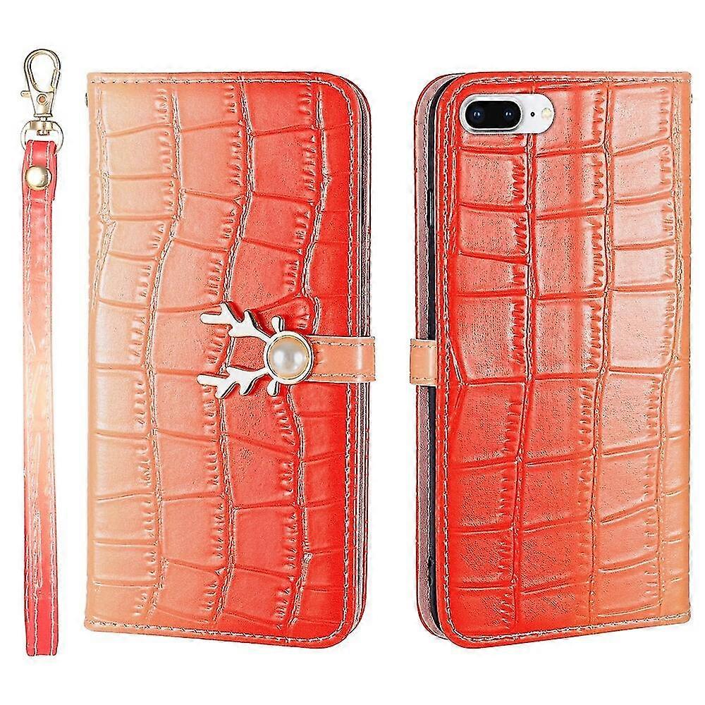 Nueva funda compatible con Iphone 8 Plus / Iphone 7 Plus Deer Designer Pattern Leather Cover