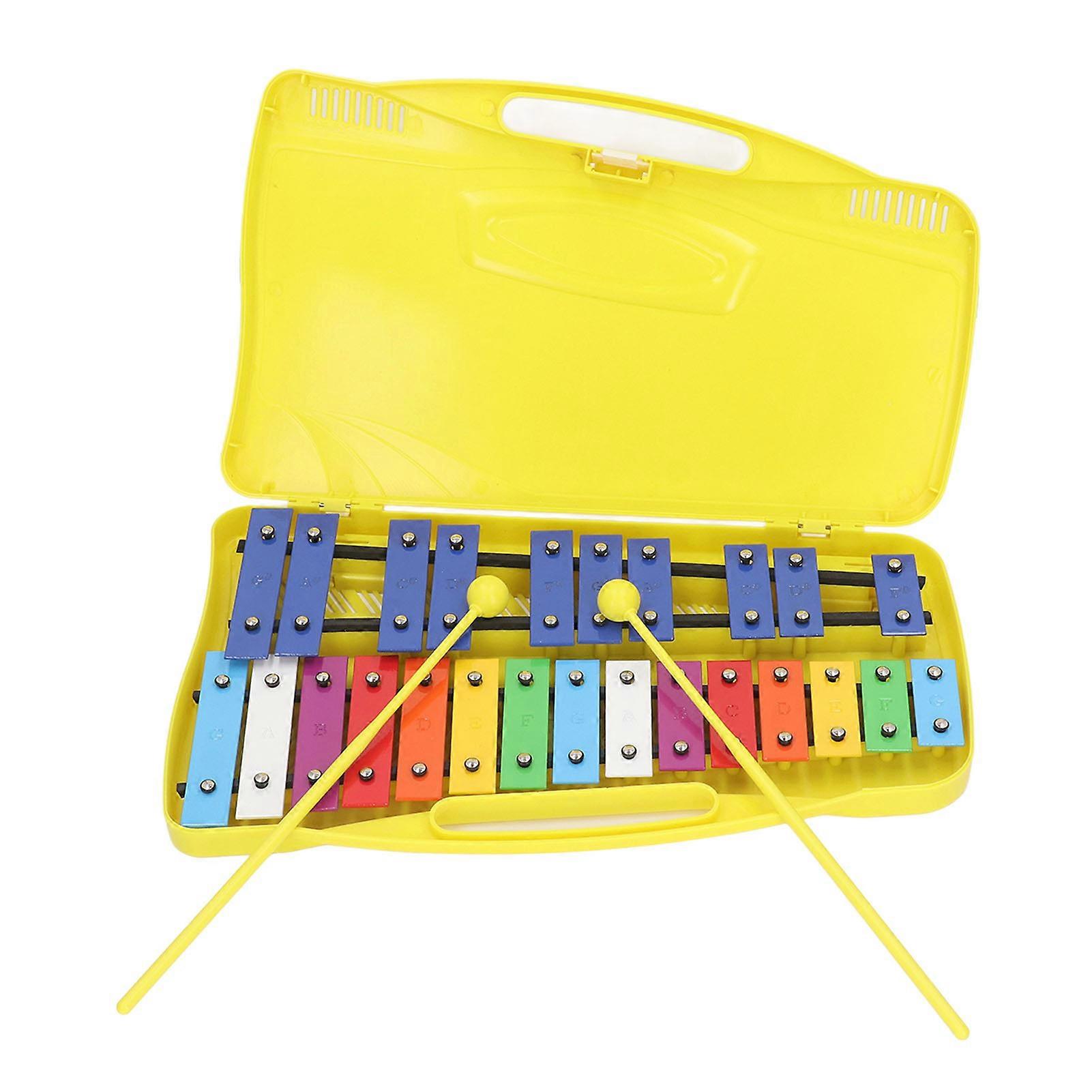 Percussion Musical Instrument Colorful Metal Keys Hand Knock Piano Educational Development Musical Toy