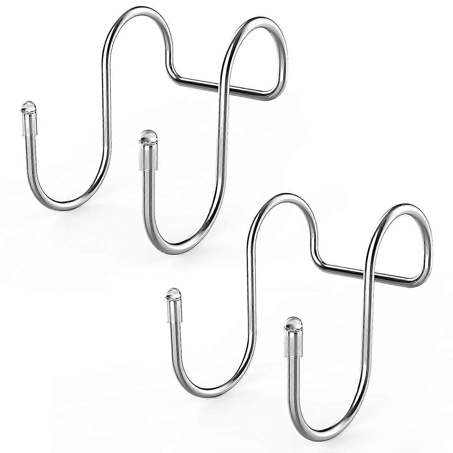 2 Pack Shower Door Small Hooks For Kitchen And Bedroom