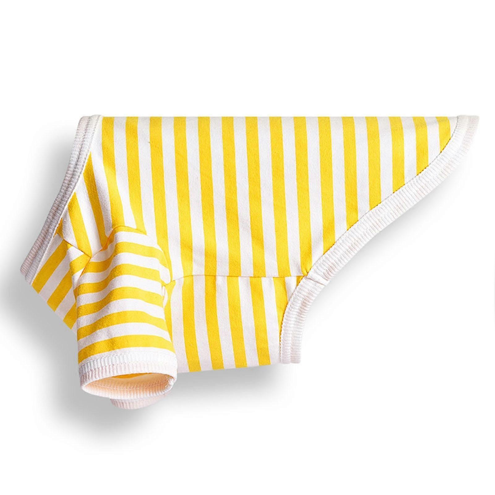 Pet Vest Skin-friendly Elastic Cotton Puppy Striped Vest For Spring