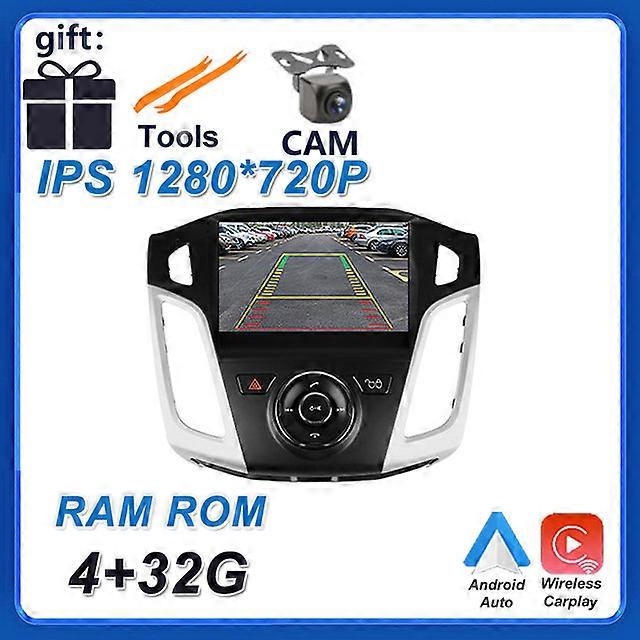 Bil Moniter Android 12 For Ford Focus 3 Mk 3 2011 - 2019 Radio Stereo Player Navigation Video Multimedia Trådløs Carplay Auto