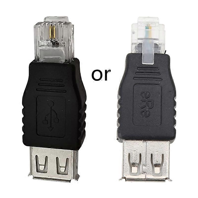 USB A Mamă la Ethernet RJ11 6P2C Adaptor tată Conector Adaptor router