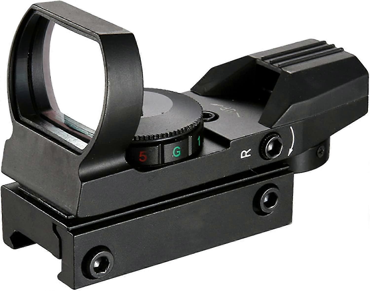 Red Dot Sight 4 Marking Line Red Dot Sight with 20 / 22mm Weaver Picatinny Rail Mount for Hunting Airsoft Shooting,black