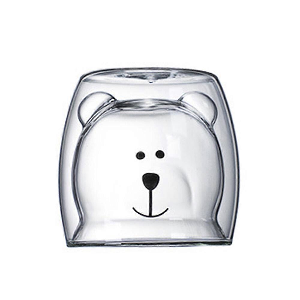 Cute Bear Glass Coffee Cup