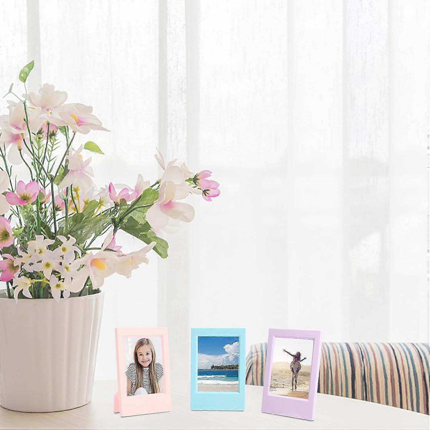 7 Pcs Mini Photo Frames Compatible with Fujifilm Instax Plastic Instant ...