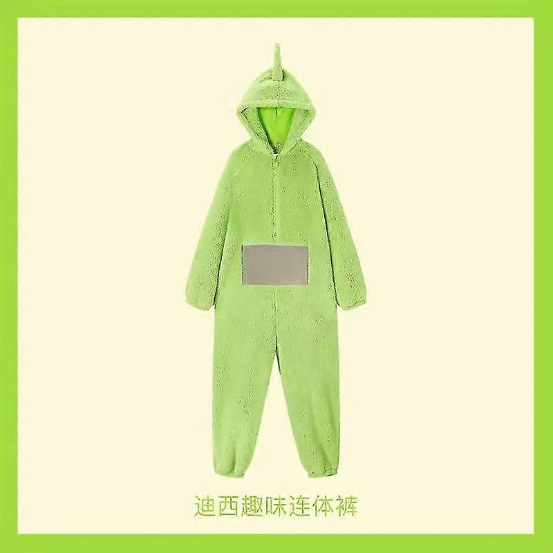 New Teletubbies Costume Adults Lala Tinky Winky Onesies Cosplay Christmas Pajamas Pyjamas Halloween Animal Sleepwear Jumpsuit