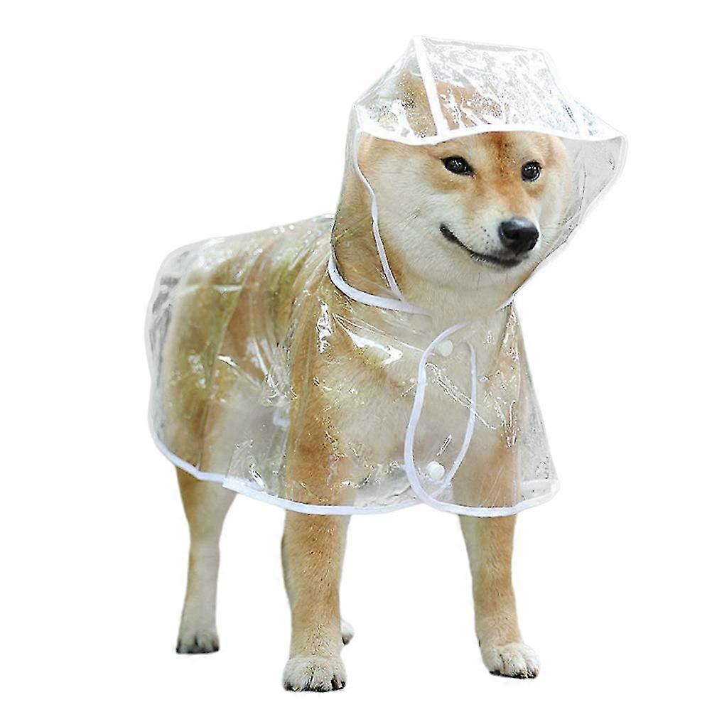 Dog Rain Poncho - Waterproof Lightweight and Portable Pet Raining Coat