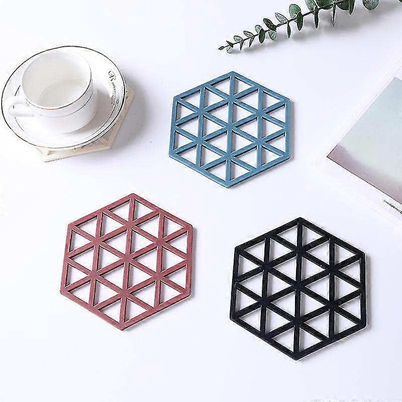 Kitchen Silicone Trivet Mats Hexagon Silicone Trivet Set Silicone Mat For Kitchen Silicone Hot Pads Trivet Dish Pad Coaster Counter Mat Silicone Place