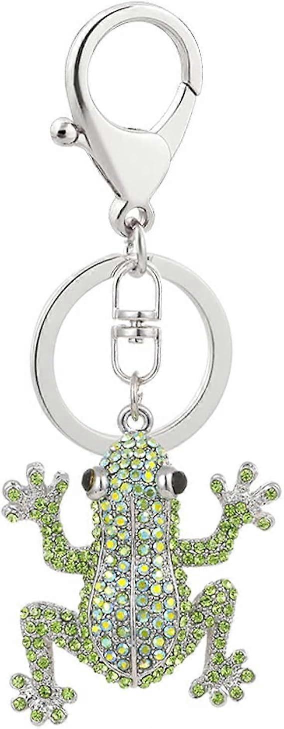 Frog Keychain with Cute Shiny Animal Pattern