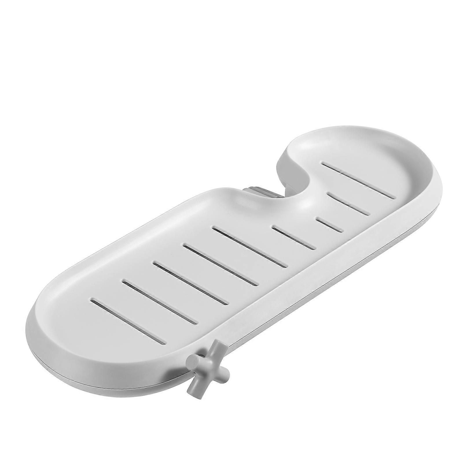 Sink Organizer Tray Hanging Sink Storage Rack Draining Tray Space-Saving Simple Installation Practical Easy To Clean