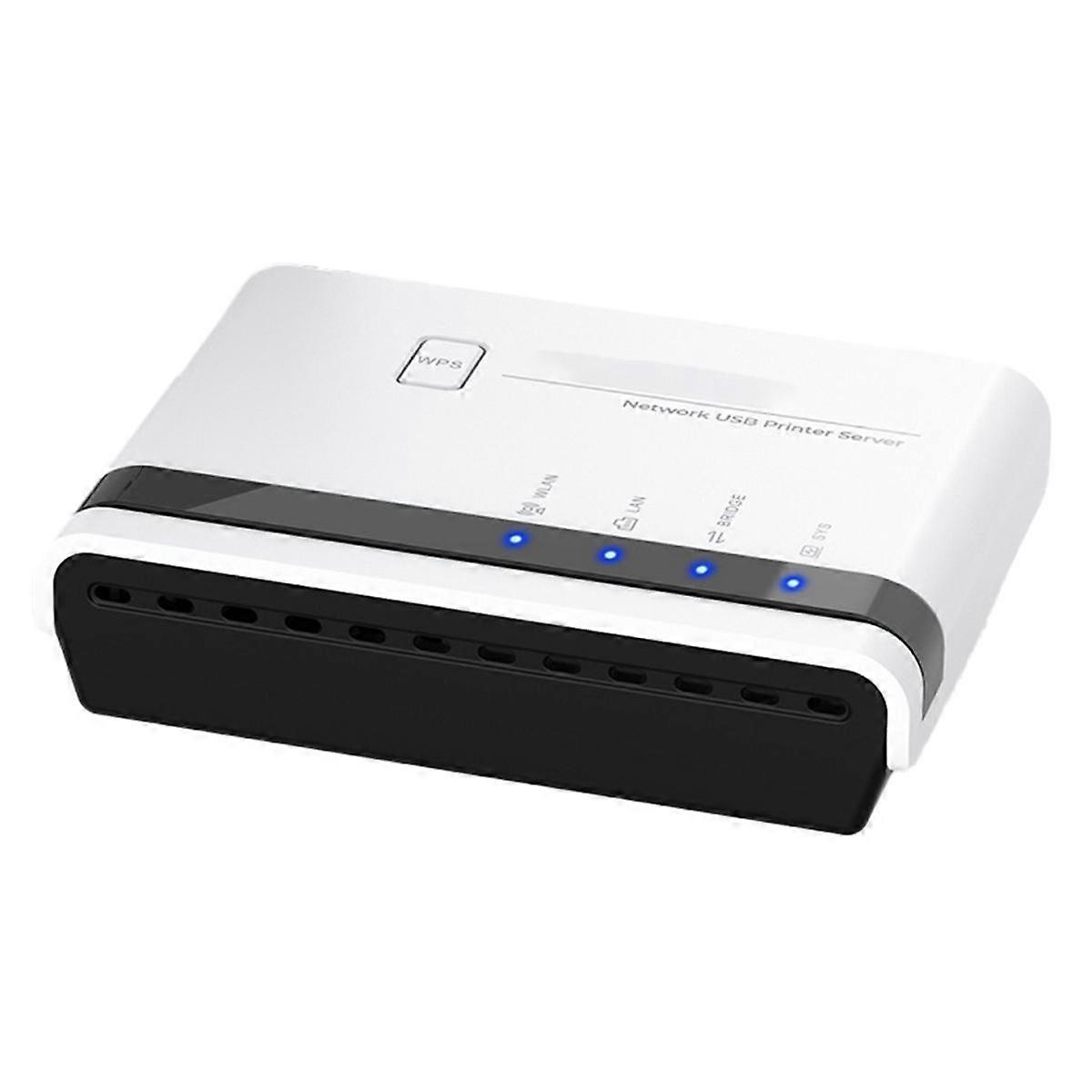Serveur d’impression USB 2.0 LRP Partager un LAN Réseau Ethernet Imprimantes USB HUB 100Mbps Serveur d’impression réseau EU PLUG