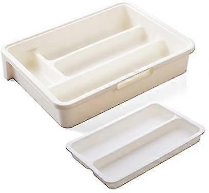 3-in-1 Cutlery Tray- White