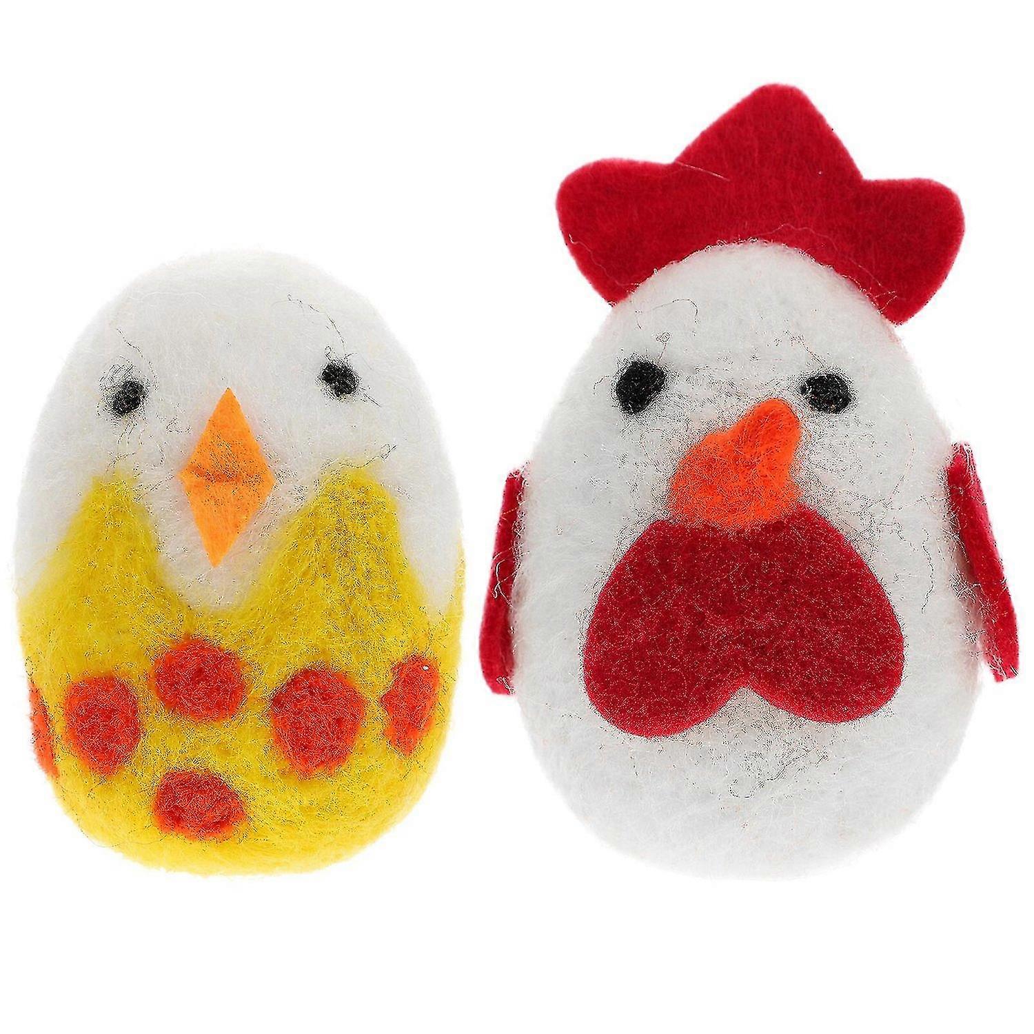 2pcs Cartoon Model Cat Felt Toy Cat Interactive Toy With Inner Catnip Pet Supplies