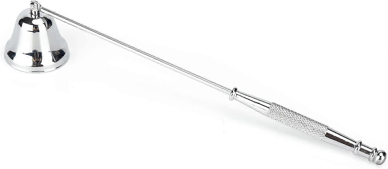 Candle Snuffer, Candle Snuffers Wick Snuffer Candle Accessory with Long Handle for Putting Out Fire, Extinguish Candle Flame Safely (Silver)