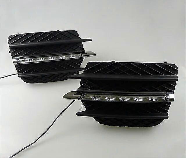 Auto blinkt 1 Paar Tagfahrlicht für BMW X6 2008 2009 2010 2011 2012Tagfahrlicht Auto-Auto-LED-Nebelscheinwerfer-Lichtabdeckung