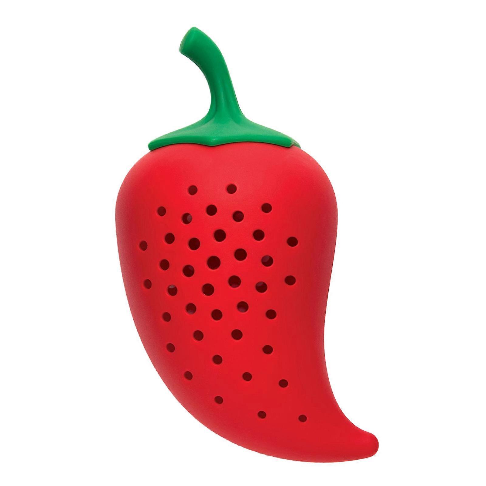 Silicone Material Chili Shaped Tea Makers Green Tea Filter Spice Strainers