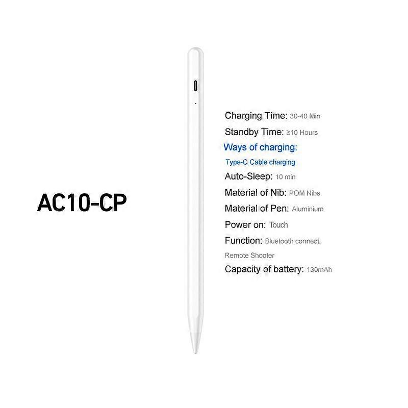 2022 Bluetooth Uogic Pencil Pen for iPad with Palm Rejection Stylus for iPad 9 8 7 10.2 iPad Pro 11/12.9  iPad Mini Air 3 4 10.9