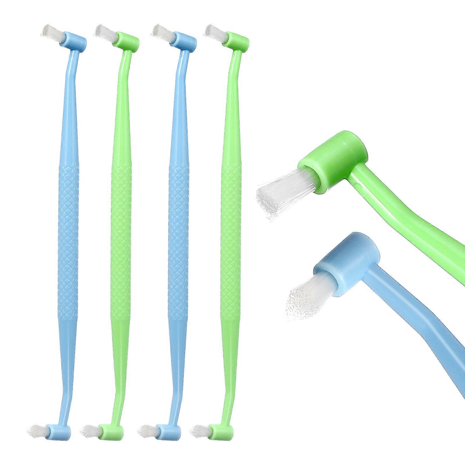 8pcs Tooth Intermediate Brushes Double Ended Tooth Brushes for Braces Mouth Cleaning