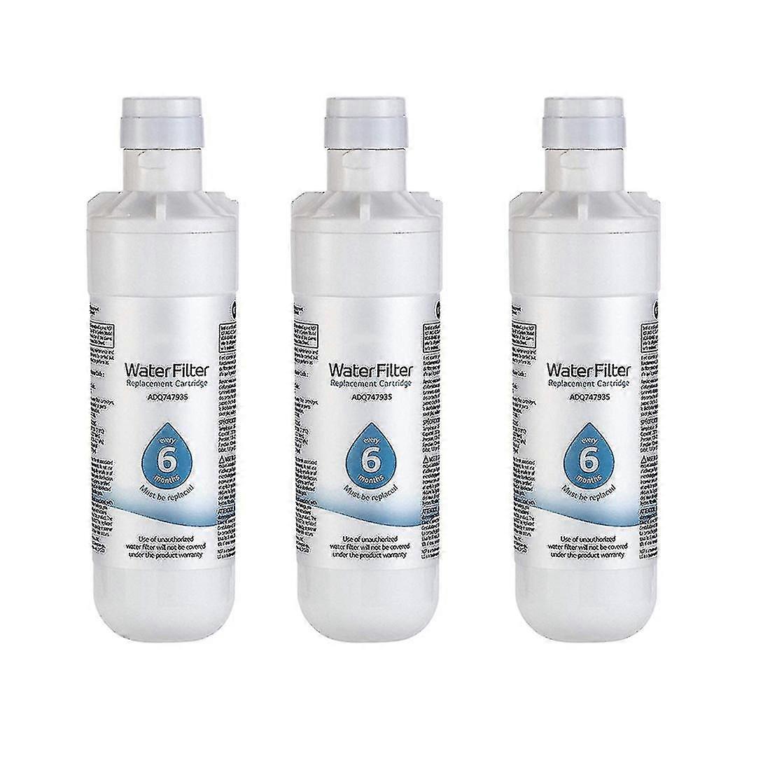 3 Pack Water Filter,compatible Lt1000p3,adq74793501 200 Gallon Refrigerator