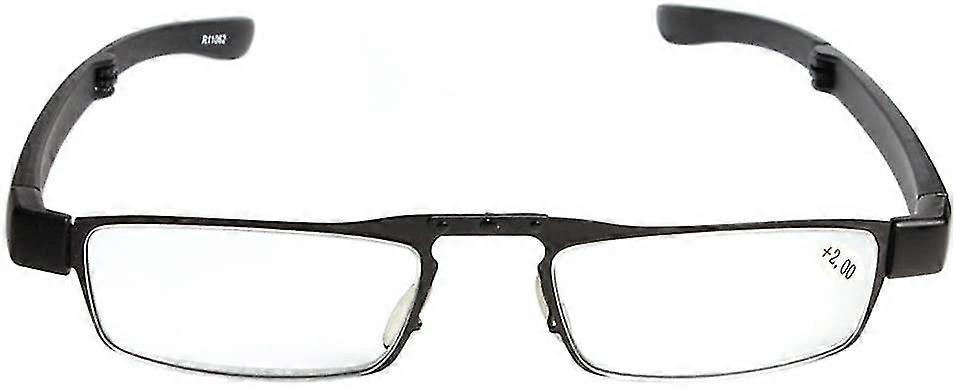 Lunettes de lecture Lunettes de lecture pliables de haute qualité avec étui à lunettes de +1.0 à +4.0 Dioptries