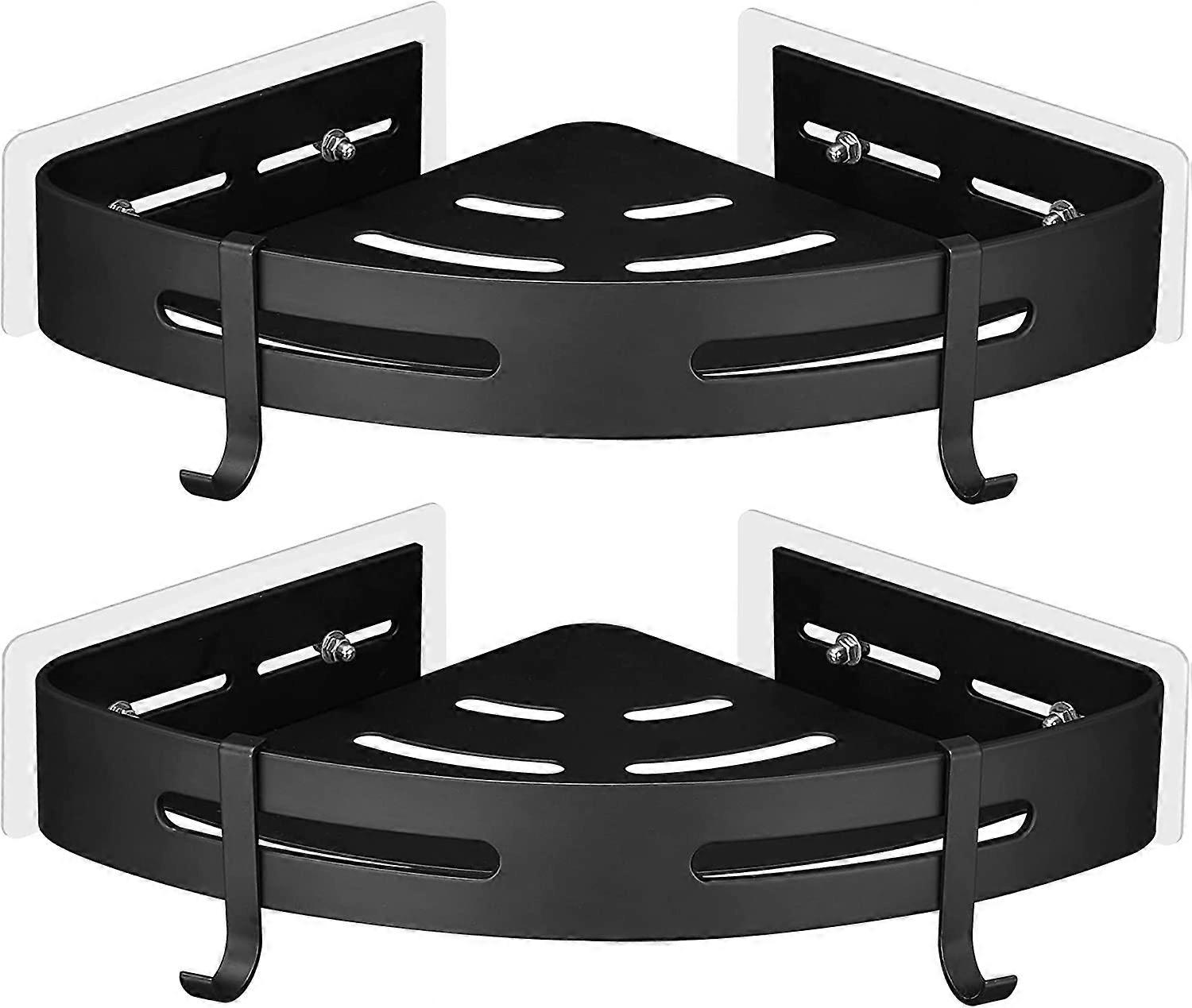 Shower corner shelf without drilling self-adhesive