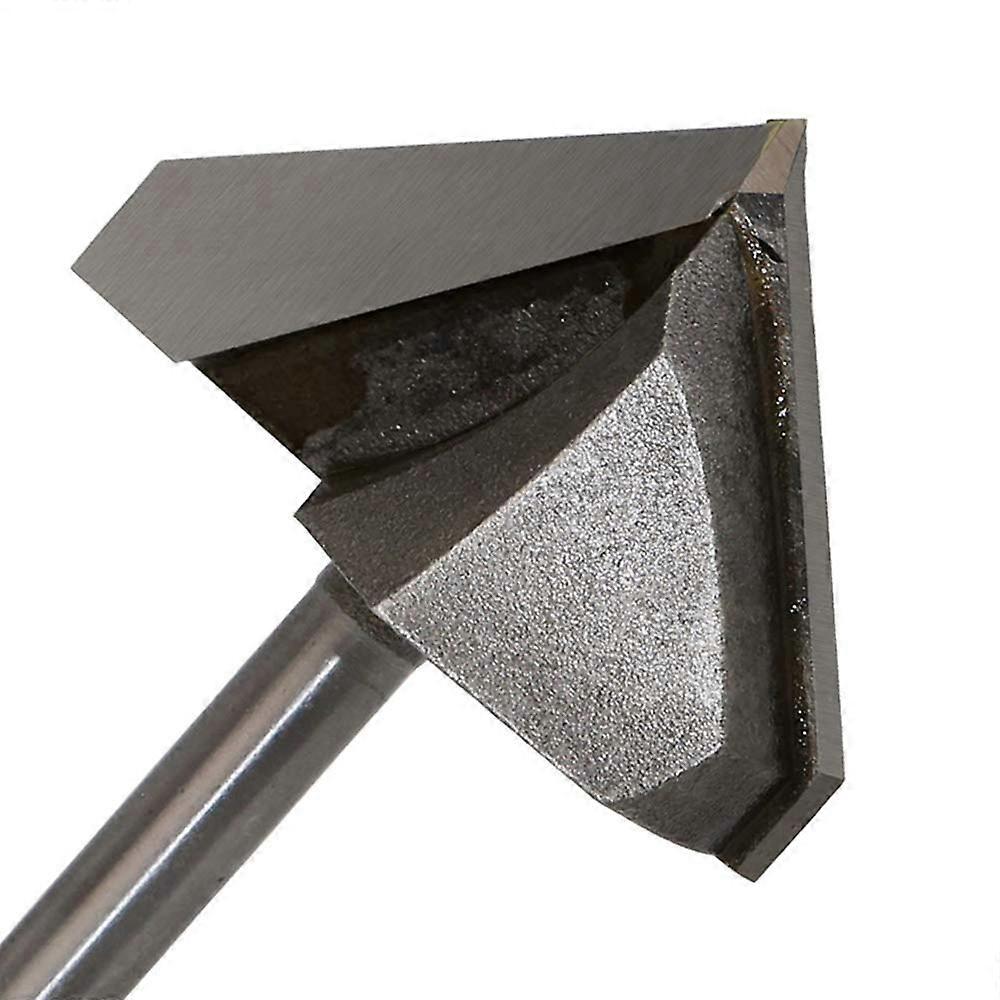 1/4 × 1-3 / 4 جهاز التوجيه بت 90 درجة راوتر بت V-Groove لأداة قطع النجارة راوتر بت