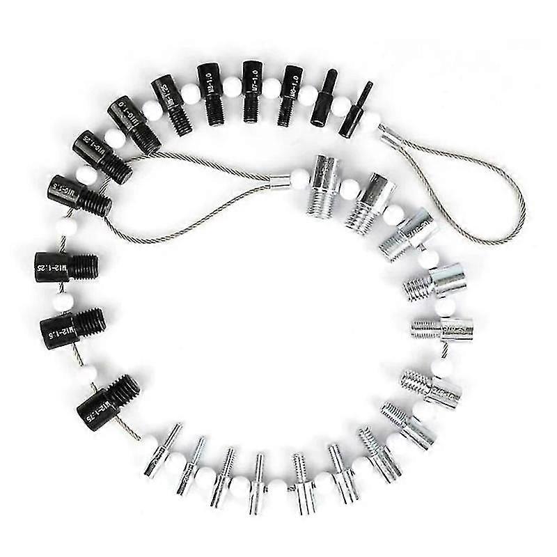 Portable Thread Tester Bolt Nut Screw Bolt Nut Screw Checking Checker 26 Male/Female Size Gauge Mea