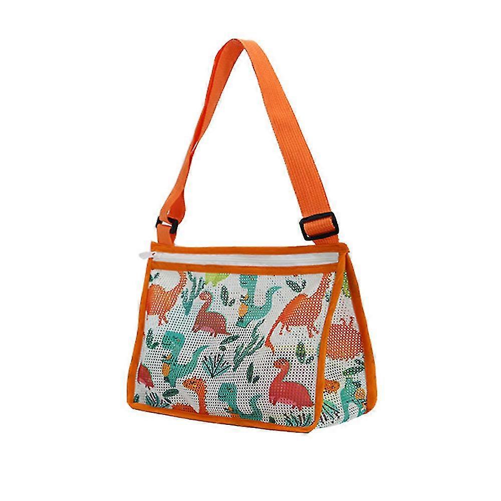 Kids Adjustable Mesh Beach Bag Shell Collecting Bag Beach Toy Totes