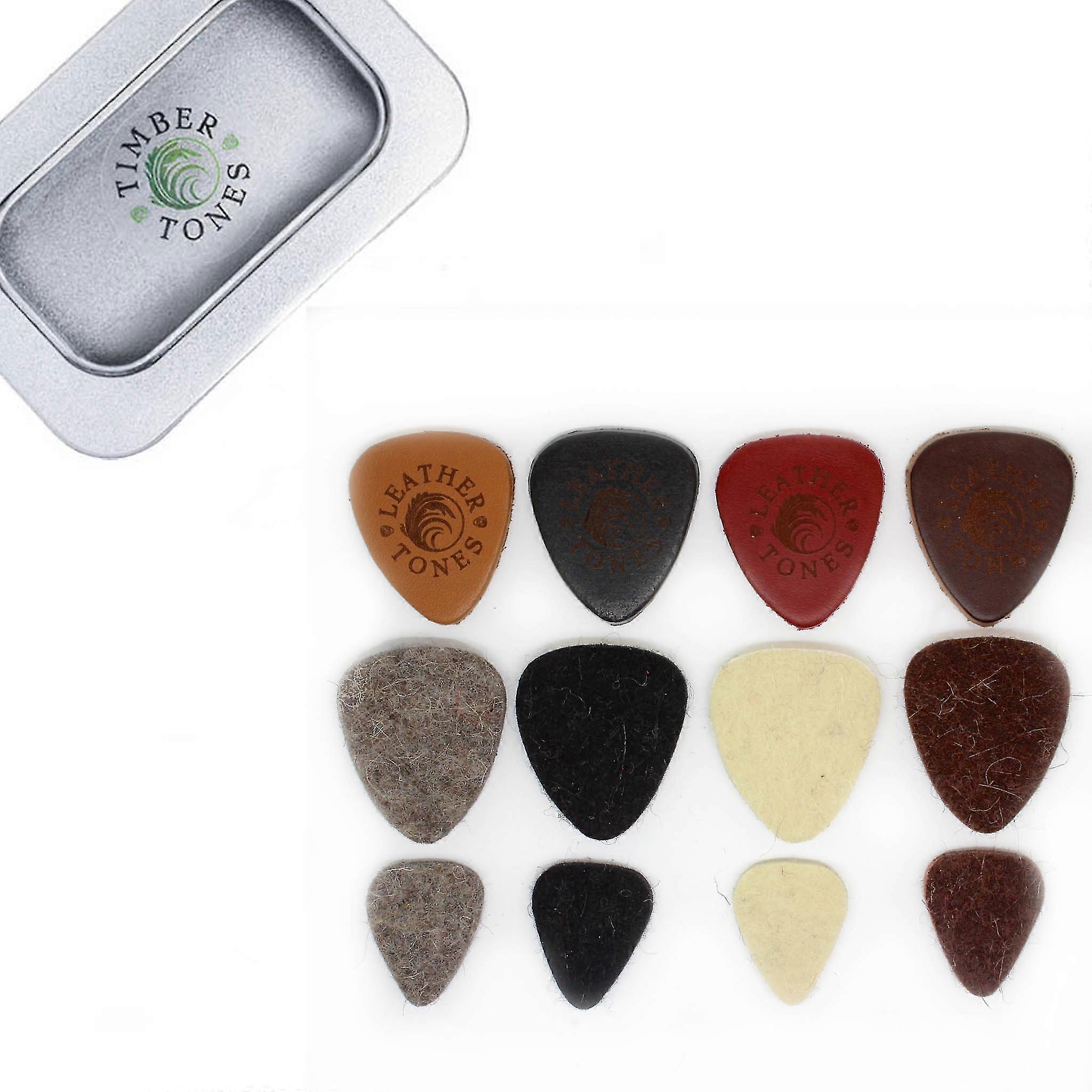 Ukulele Luxusdose von 12 Picks in einer Geschenkdose
