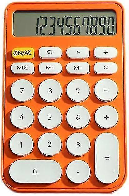 Mini Calculator Cute Appearance Handheld Desktop Calculator Digital Smart Calculator (orange)