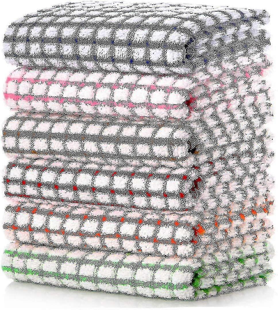 Toalhas de Prato de Cozinha, Toalhas de Cozinha de Algodão a Granel de 16 Polegadas X 25 Polegadas, Pacote de 6 Panos de Prato para Secar Louças Roupas e Pratos