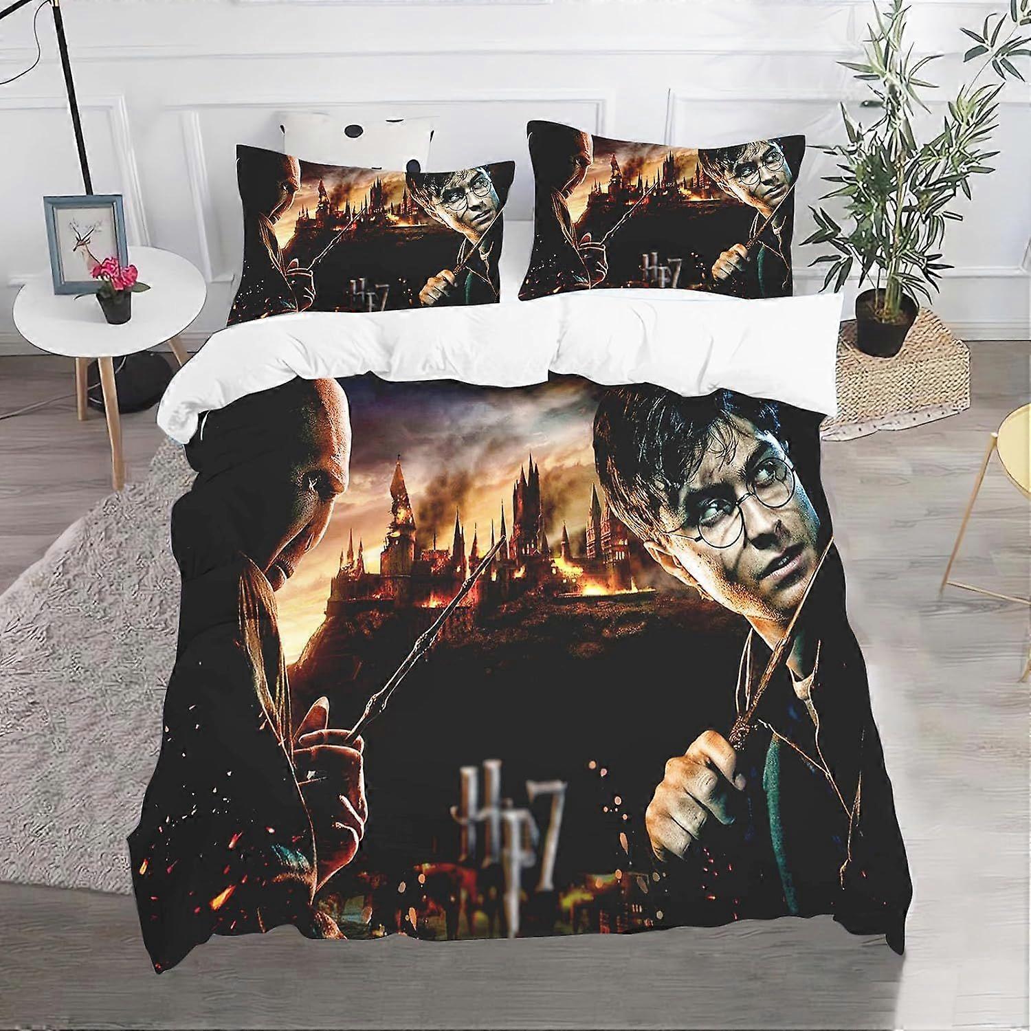 Harry Potter Duvet Cover Bedding Set, 3D Print Pattern