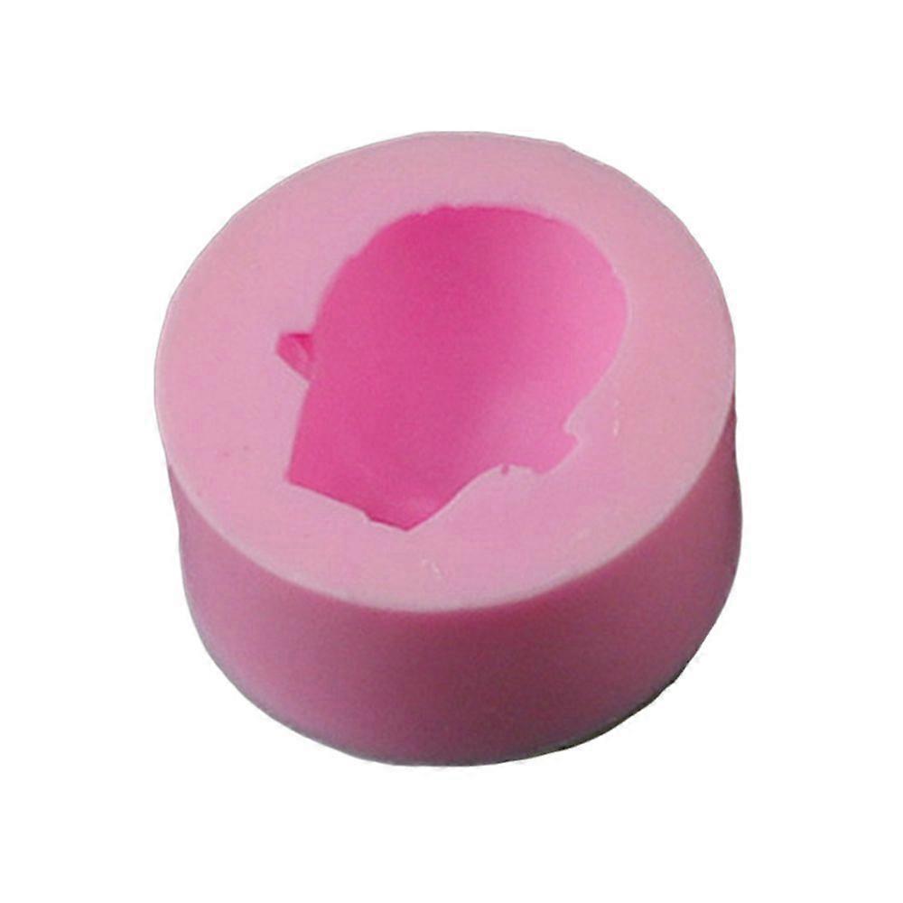Silicone Doll Face Mold for Chocolate Candy Making 3D Baby Head Mold Easy Release Clean Syrup Fondant Chocolate Modeling Paste Mold