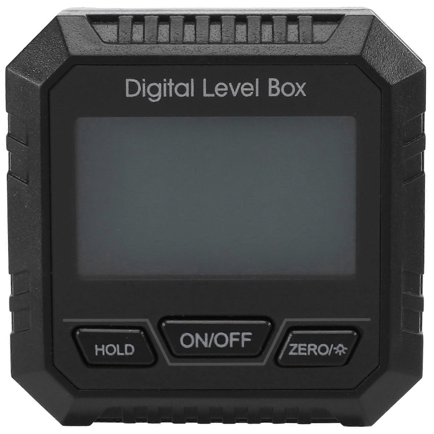 Ψηφιακό μοιρογνωμόνιο Κλισιόμετρο Μετρητής στάθμης Γωνιόμετρο μέτρησης Κλίση 90 μοιρών Κλίση-Μαύρο