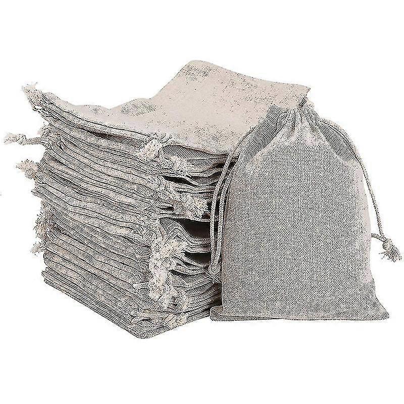 50pcs Small Burlap Bags With Drawstring Gift Reusable Small Sachet Bag