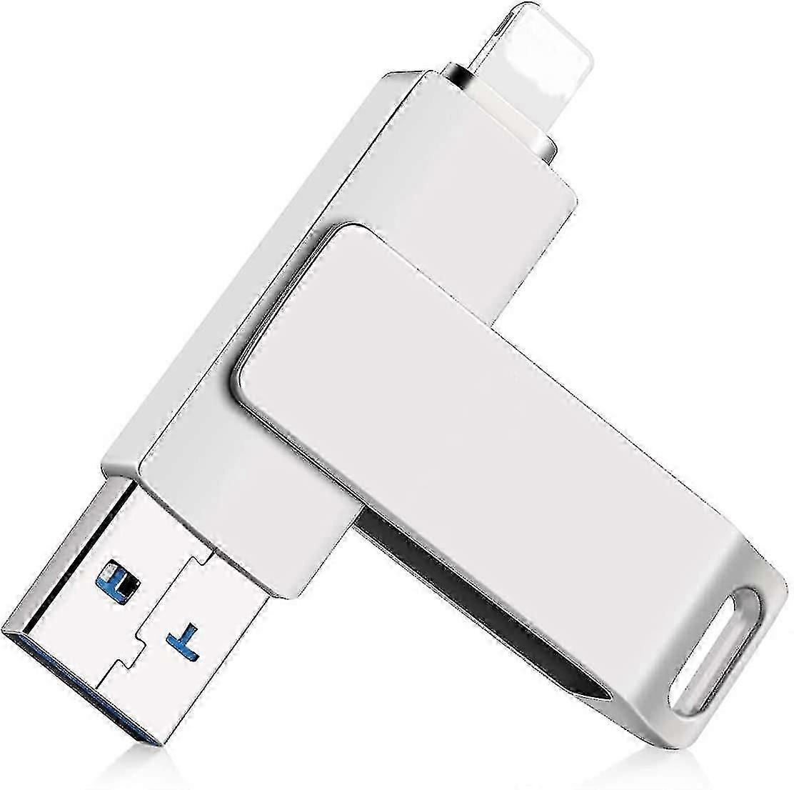 USB-Flash-Laufwerk, USB 3.0 Memory Stick 360 drehbares Design Photo Stick kompatibel für Iphone Ipad Android Tablet PC und Geräte
