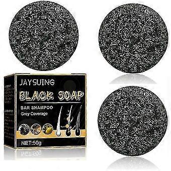 3x Spartan Gray Hair Reverse Bar, Mane Gray Reverse Bar, Hair Darken Bar Soap