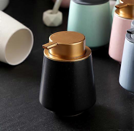 Creative Geometric Push-on Body Soap Foam Ceramic Bottle Hand Soap Shampoo Mousse Foam