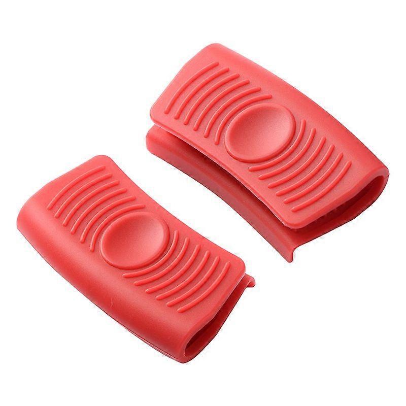 Silicone Heat Insulated Pot Handle Set Pot Handle Set Three-piece Set of Pointed Corner Round Ear Set One-piece Pot Scraper 8-piece Set