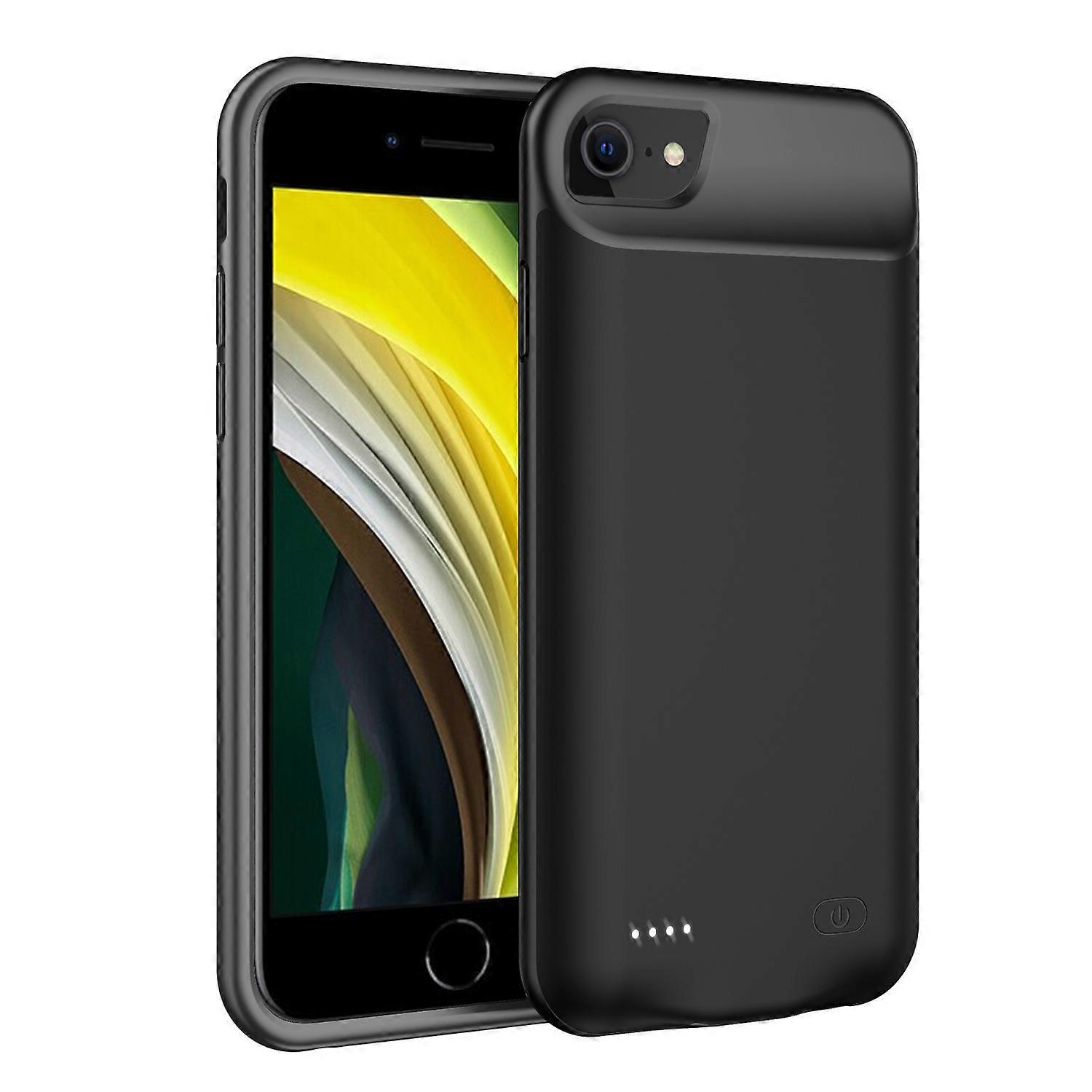 Custodia per caricabatterie estesa ricaricabile da 6000 mAh per iPhone SE (2020) / 8/7/6, uscita audio