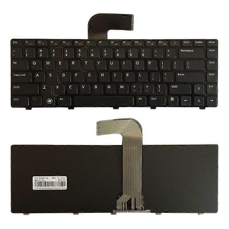 Πληκτρολόγιο ΗΠΑ για dell Inspiron 14R N4110 M4110 N4050 M4040 N5050 M5050 M5040 N5040 3330 X501LX502L P17S P18 N4120 M4120 L502X (μαύρο)