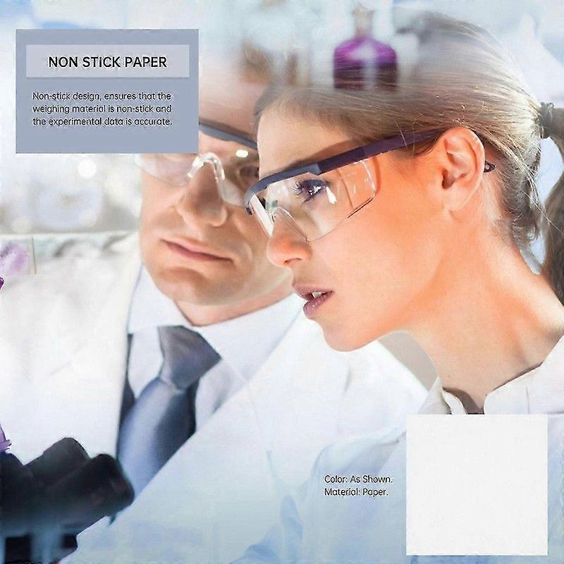 500 Sheets Laboratory Weighing Paper Square Paper Sheets for Samples Transfer