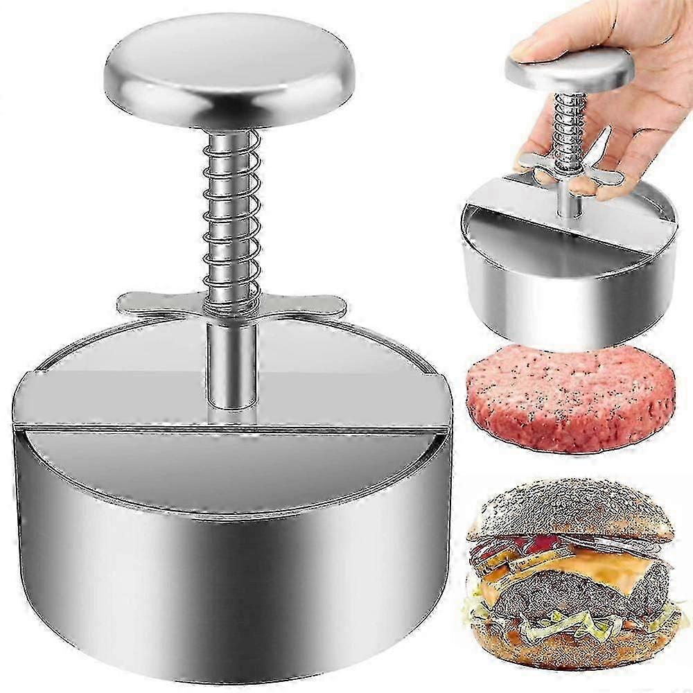 Burger MeatPress, Premium Stainless Steel Hamburger Press, Adjustable Hamburger Patty Maker
