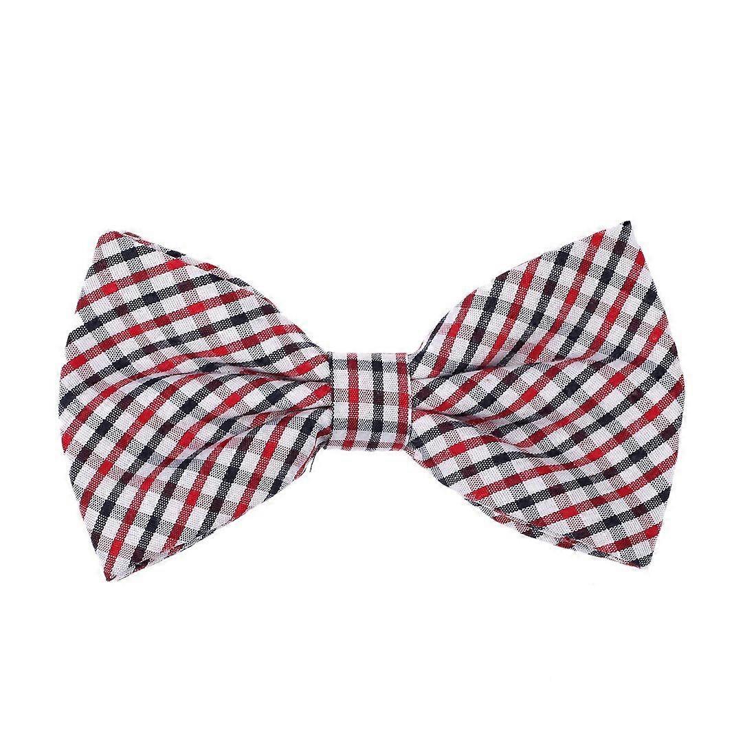 Clip-On Pretied Bow Tie Set - Includes Pocket Square & Cufflinks for Formal Wear